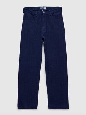 BLUE BLUE JAPAN Light Sashiko Straight Leg Jeans in Pure Indigo